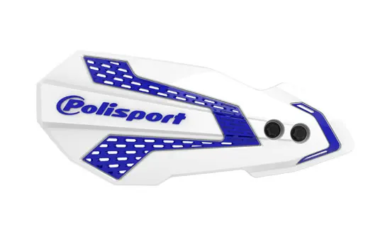Plastiques de remplacement protège-mains MX Flow Polisport blanc/bleu