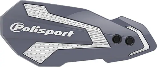 Protège-mains MX Flow Polisport gris/blanc (2 kits de montage)