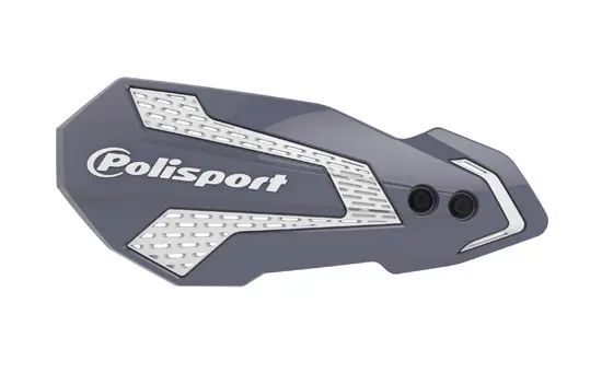 Protège-mains MX Flow Polisport gris/blanc (2 kits de montage)