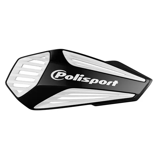 Plastiques de remplacement protège-mains MX Air Noir/Blanc Polisport