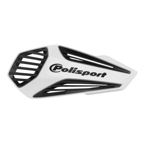Plastiques de remplacement protège-mains MX Air Blanc/Noir POLISPORT
