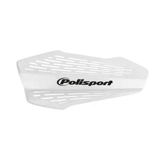Protège-main moto MX Force version ouverte blanc Polisport