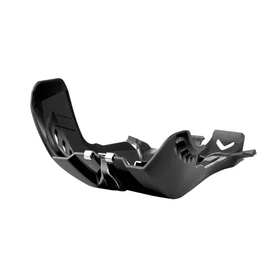 Sabot moteur Polisport avec protection biellette KTM 250 SX/XC 2019-2022, Husqvarna 250-300 TE 2020-2022, 250 TC, 300 TX noir