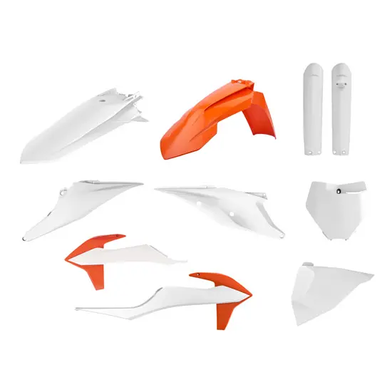 Verkleidungssatz Polisport KTM 125/250/450 SX/XC 2019-2022 orange-weiß