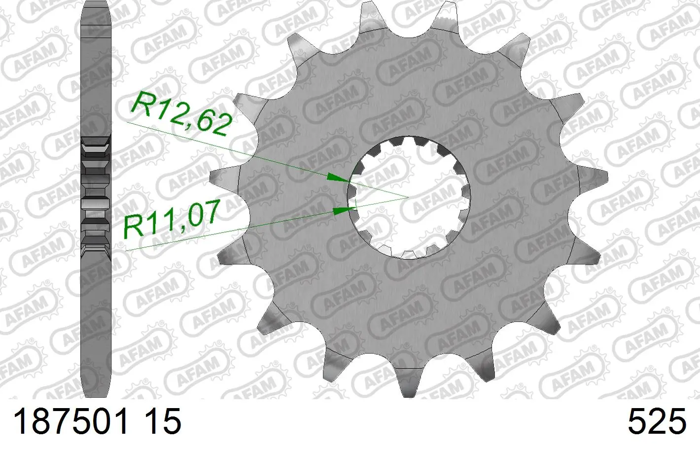 슈퍼스프록스 SUPERSPROX CST-1802-15 # 50-29055-15s # 525 187501-15 스프로킷
