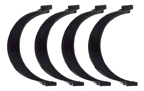 Cales pour plaque phare demi-lune noir R'TECH