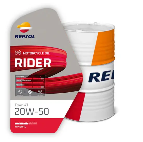 Huile moteur REPSOL Rider Town 4T 20W-50