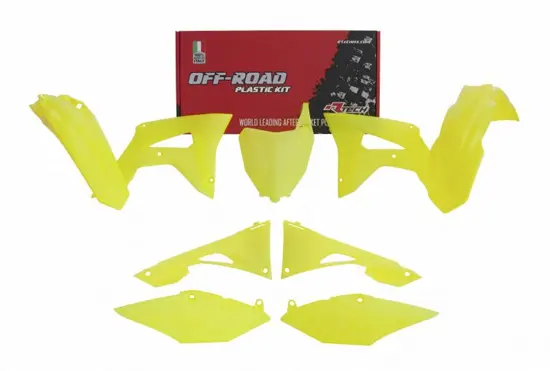 Kit plastiques R'TECH Honda Fluo Jaune