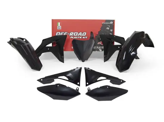 Kit plastique 6 pièces CRF-RX noir R'TECH
