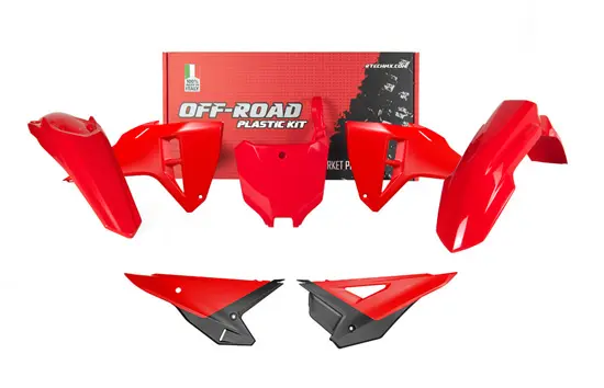 Kit plastique 5 pièces R'TECH Honda CRF-R CRF-RWE rouge