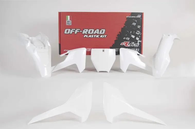 Kit plastique 5 pièces blanc R'TECH