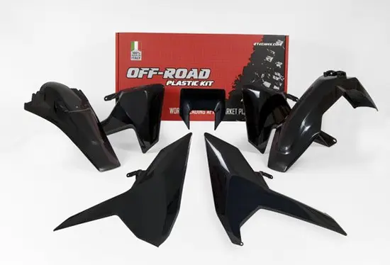 Kit plastique 5 pièces Husqvarna R'TECH noir
