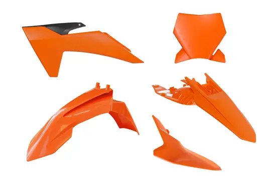 Kit plastique R'TECH KTM 5 pièces orange/noir