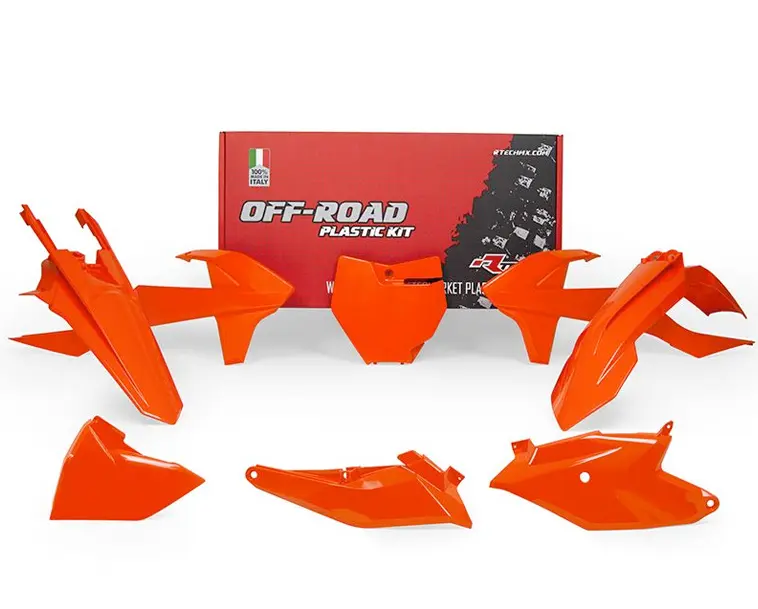 Kit plastique 6 pièces R'TECH orange