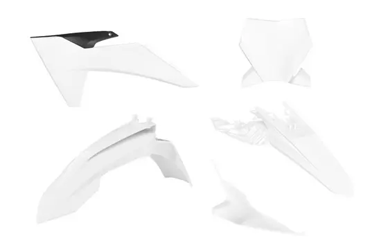 Kit plastique R'TECH KTM 5 pièces blanc/noir