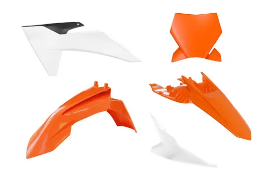 Plastik-Kit R'TECH KTM 5-teilig Originalfarbe