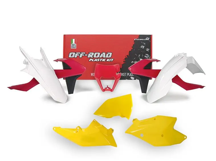 Plastic kit R'TECH rood, geel, wit