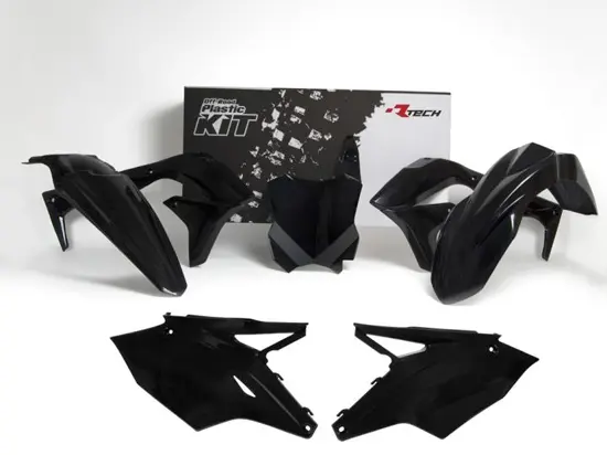 Kit plastique R'TECH Kawasaki Noir