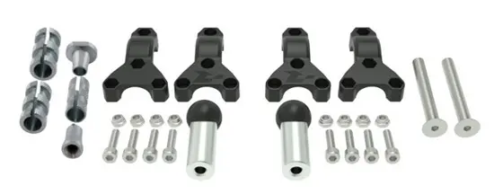 Kit montage HP3 R'TECH KTM ADV / Ducati Multi - guidon 22-28