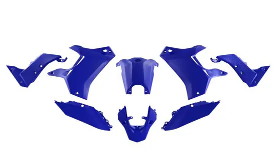 Kit plastique 8 pièces Yamaha T7 Bleu R'TECH