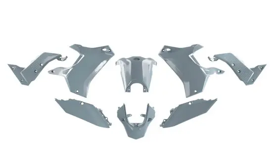 Kit plastique 8 pièces Yamaha T7 R'TECH gris clair