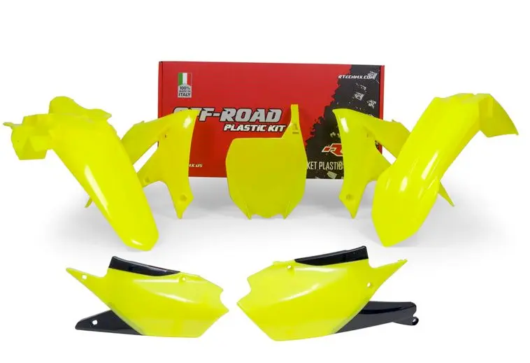Kit plastique 5 pièces Jaune Néon R'TECH