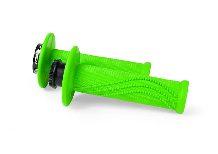 Poignées R'TECH R20 Lock-on Wave Vert Fluo