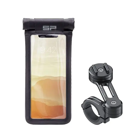 SP-CONNECT Pack Moto Universel Coque Noire M
