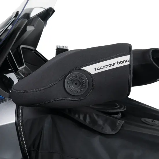 Tucano SX Neopren Lenkermanschette Universal für Lenker mit Lenkergewichten und Schaltern (mit Thermo-Futter + Reflektoren) (Paar) (R369X)