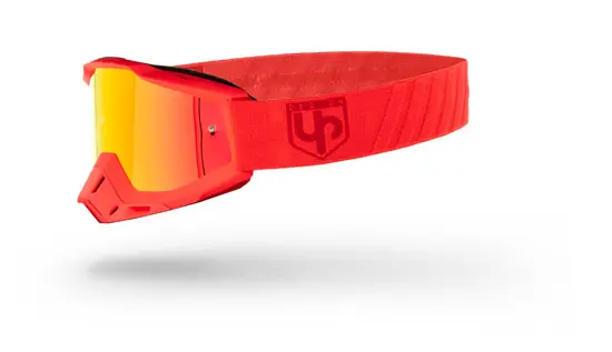 قناع UP DESIGN Bold أحمر ناري FIRE بشاشة مرآة