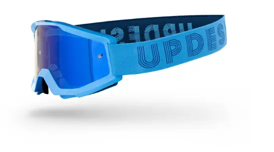 Helmvisier UP DESIGN Dynamite CYAN Spiegelscheibe