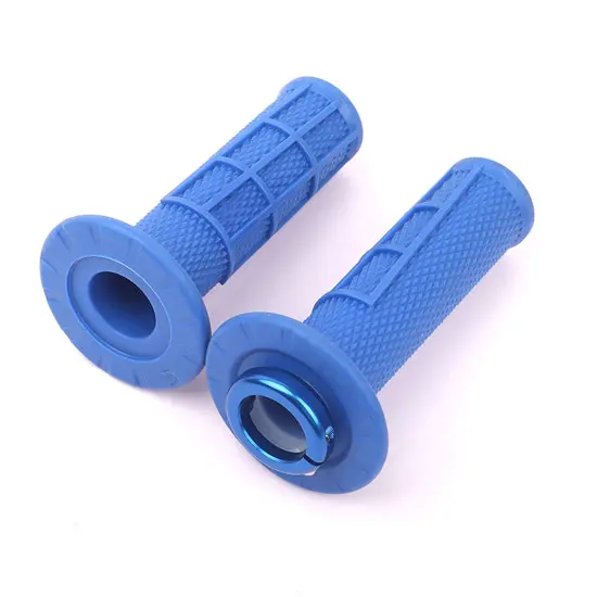 Poignées HOLESHOT MX UP LOCK-ON 22/24 120 mm Bleu
