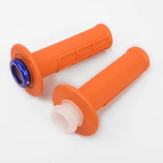 Poignées HOLESHOT MX UP DESIGN LOCK-ON 22/24 120 mm Orange