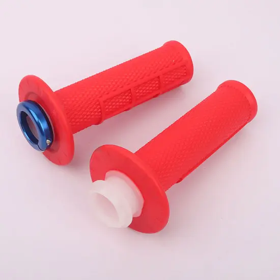 Poignées UP DESIGN HOLESHOT MX UP LOCK-ON 22/24 120 mm Rouge