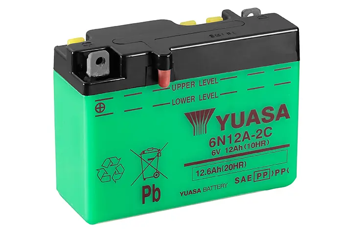 Yuasa 6N12A-2C/B54-6 conventionele batterij