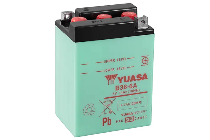 メンテナンス式 従来型バッテリー YUASA B38-6A