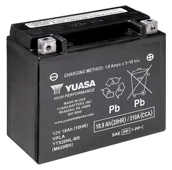 유아사(Yuasa) 무보장 YTX20HL-BS 배터리