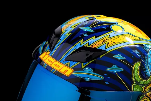 Casque ICON Airflite Bugoid Blitz — vue 3