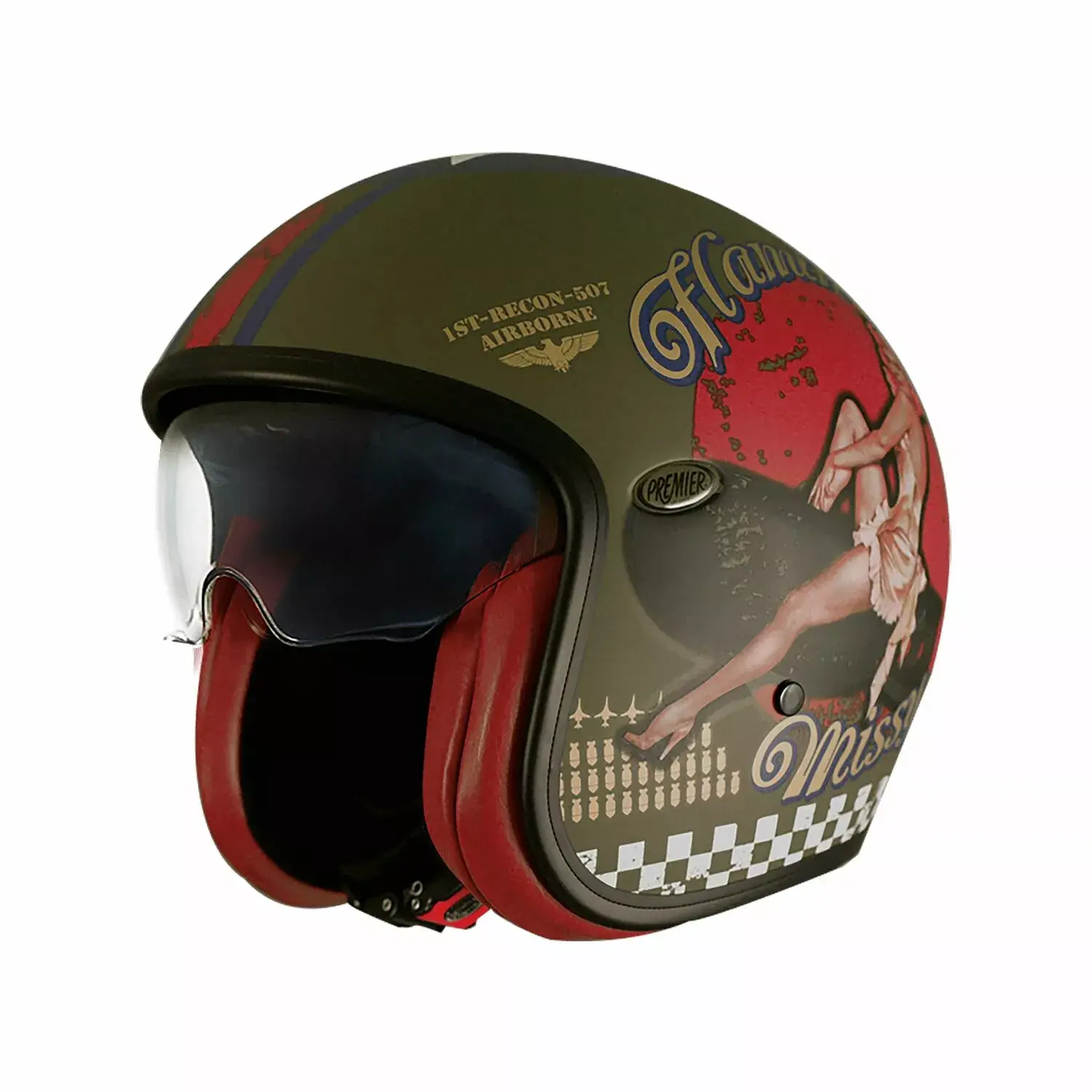 Vintage Pin Up Helm PREMIER HELMETS