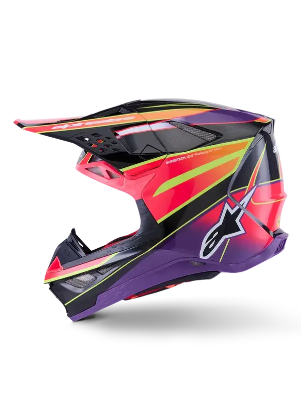 Kaciga Alpinestars S-M10 Era Rose/Ljubičasta/Žuta — 2. pogled