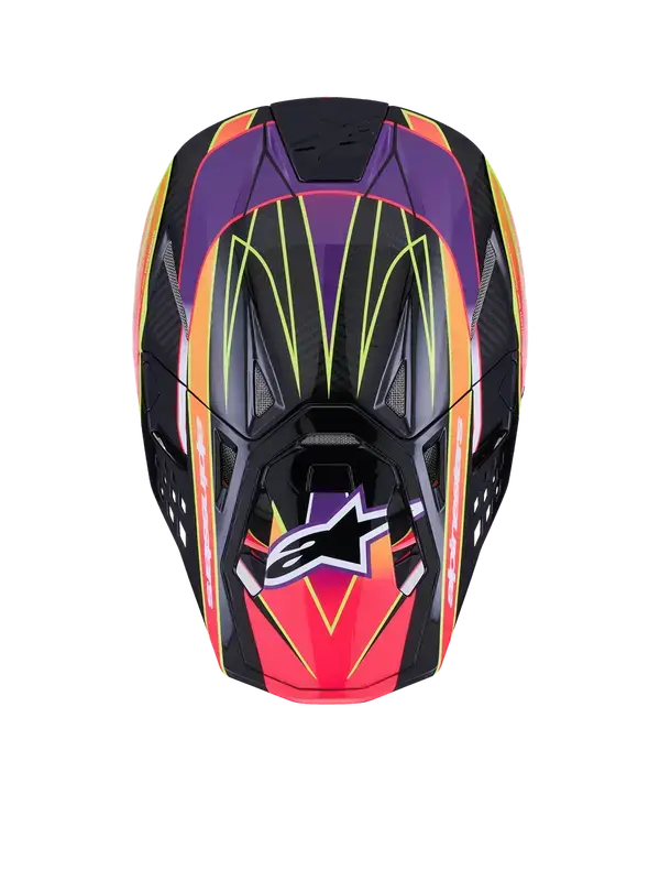 Kaciga Alpinestars S-M10 Era Rose/Ljubičasta/Žuta — 3. pogled