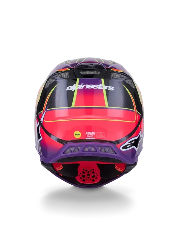 Kaciga Alpinestars S-M10 Era Rose/Ljubičasta/Žuta — 4. pogled