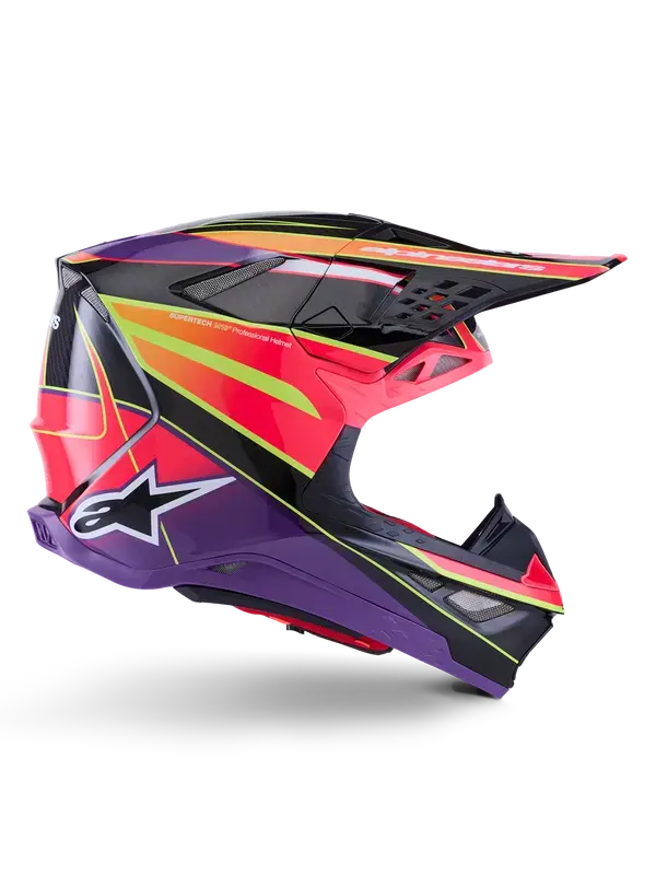 Kaciga Alpinestars S-M10 Era Rose/Ljubičasta/Žuta — 5. pogled