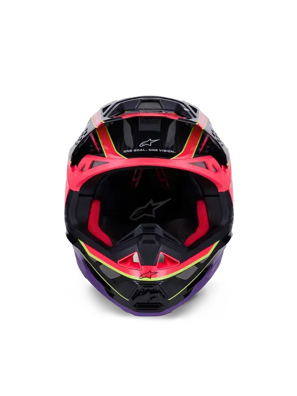 Kaciga Alpinestars S-M10 Era Rose/Ljubičasta/Žuta — 6. pogled