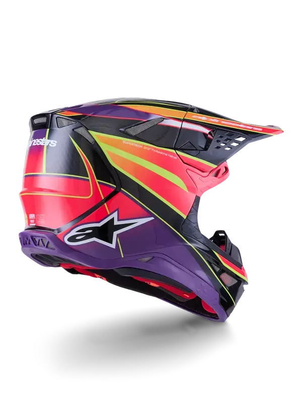 Kaciga Alpinestars S-M10 Era Rose/Ljubičasta/Žuta — 7. pogled
