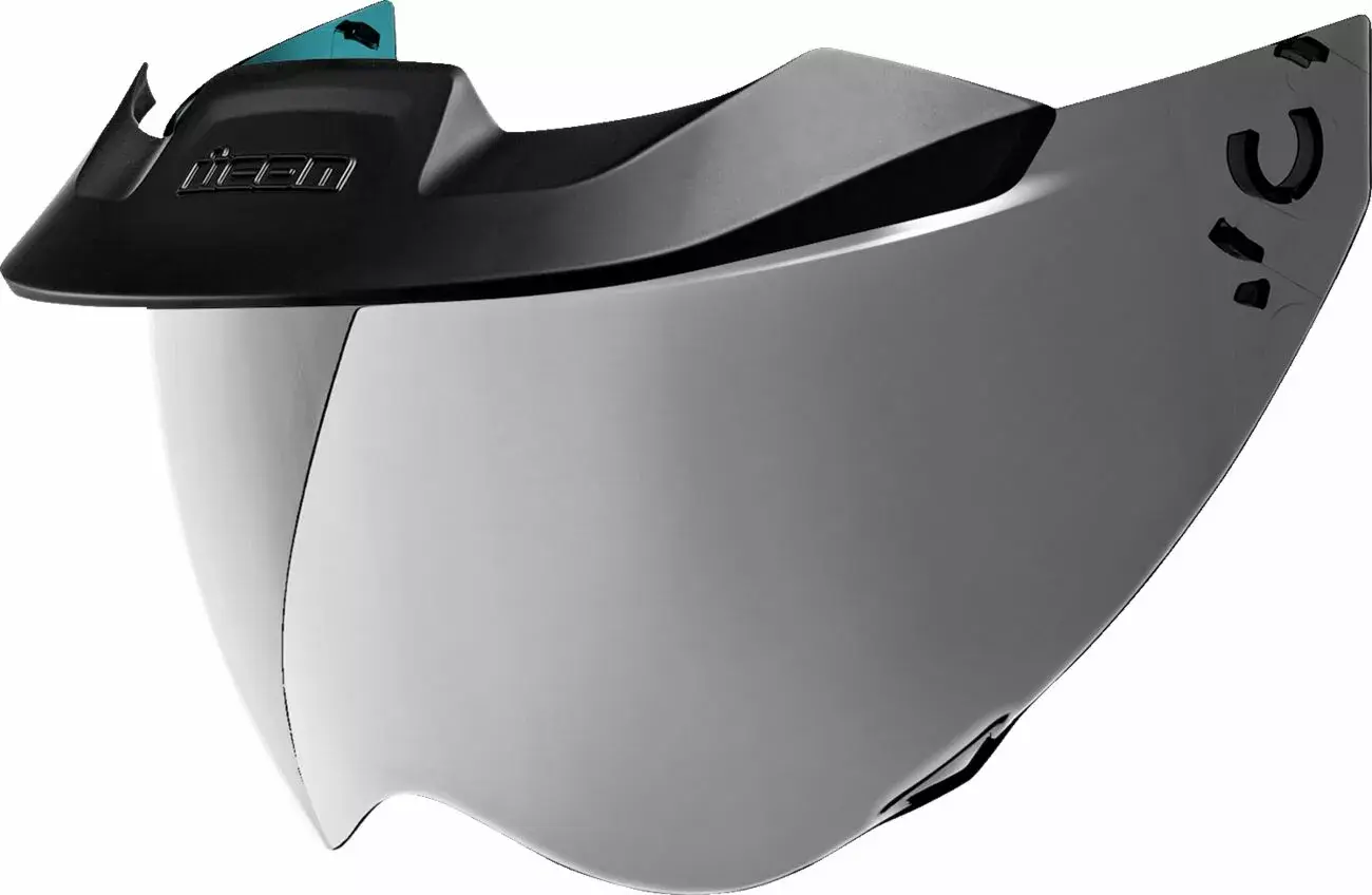 Écusson ICON Shield Domain Moto Warboy Chromé