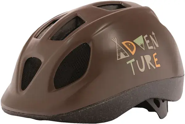Kinder-Fahrradhelm Polisport Adventure braun 48-52 cm mit Drehknopf