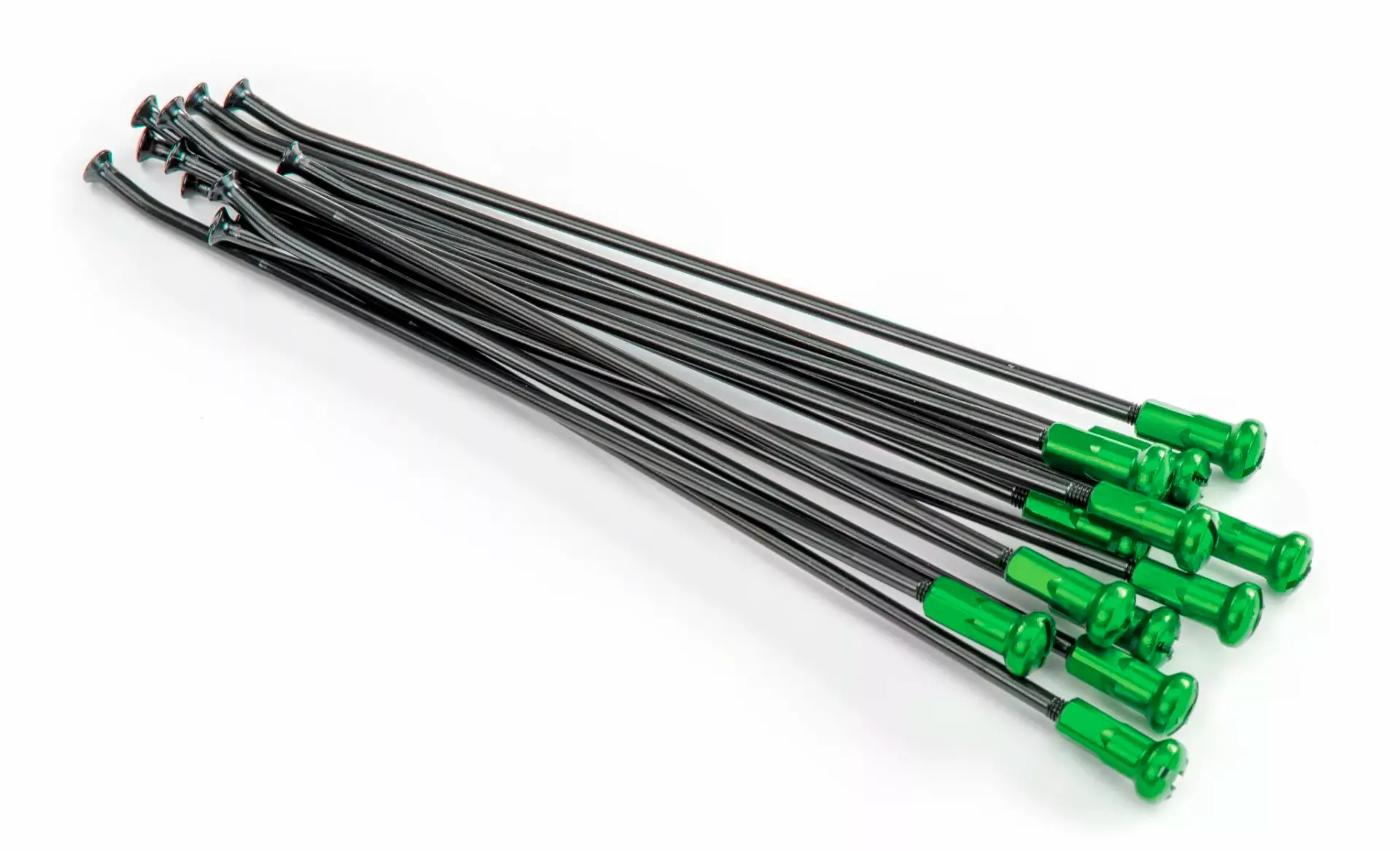 KITE Spokes 19 RR BK/GN nip 12PC