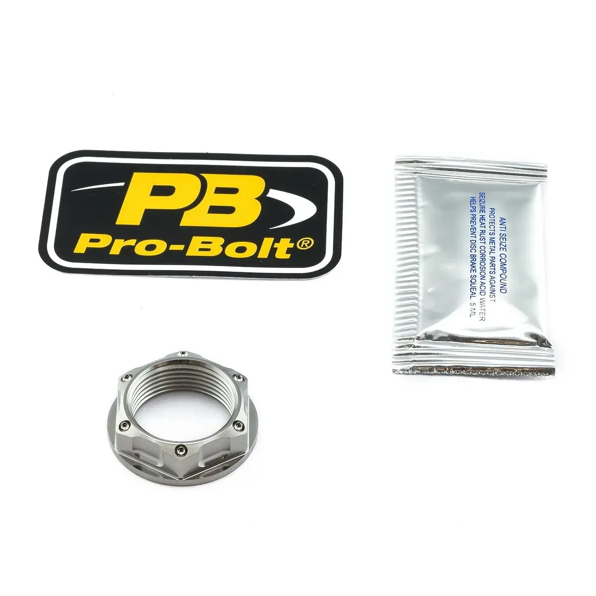 Vorderachsenmutter PRO BOLT 25X1.5 Titan