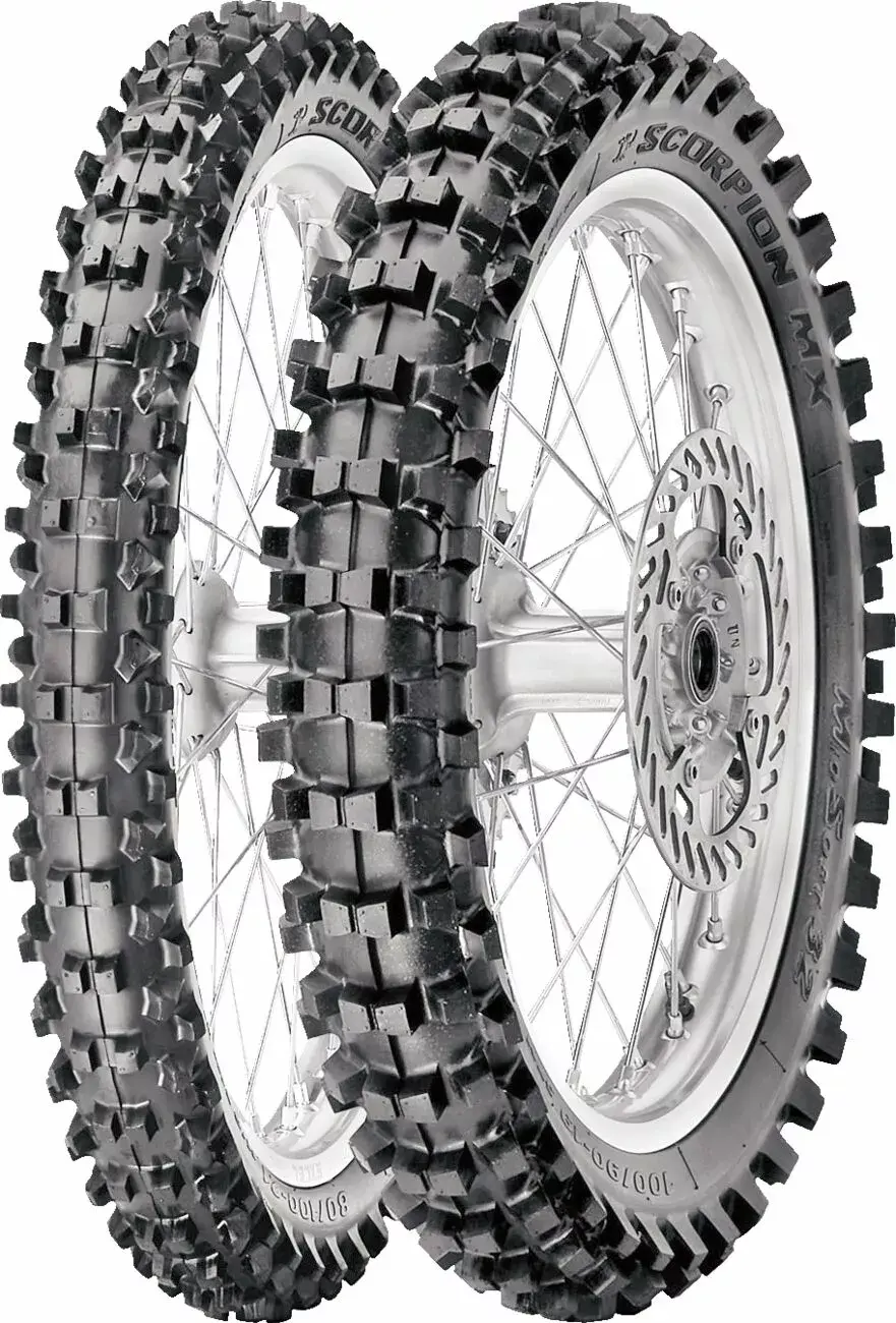 Pneu arrière MX Scorpion MXMS Pirelli pour terrain meuble à mi-dur
